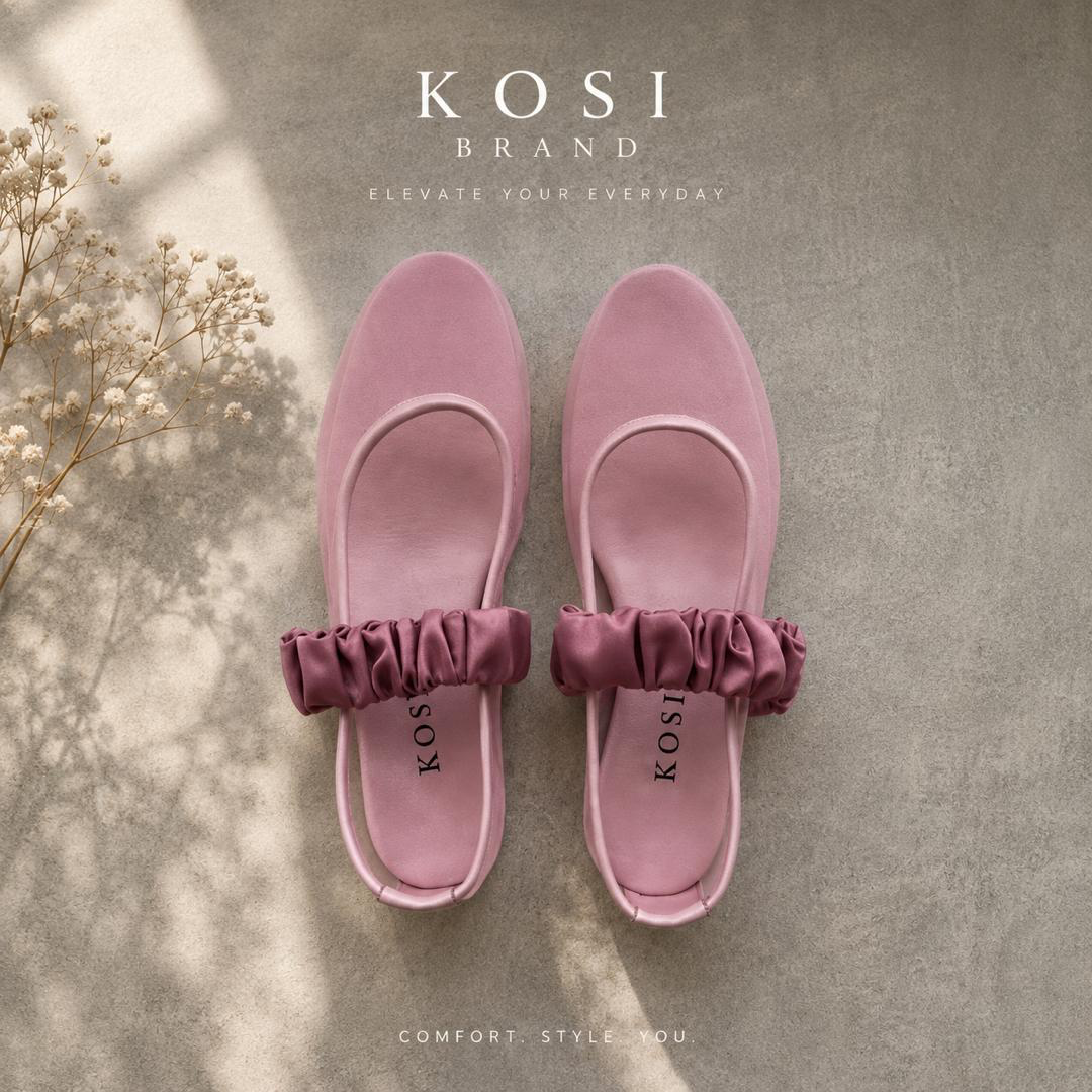 Pink Awisi shoes in the Kosi campaign